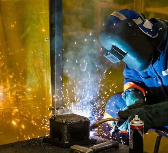 Welding Process close up